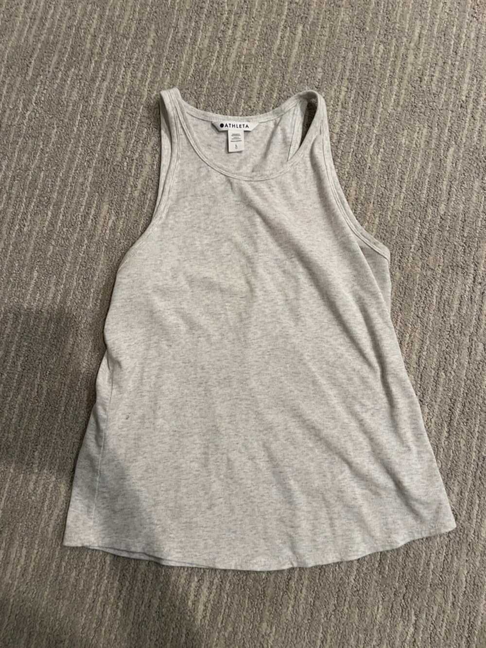 Athleta Heather Gray Racerback Tank Top size large